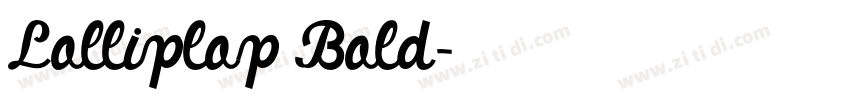Lolliplop Bold字体转换